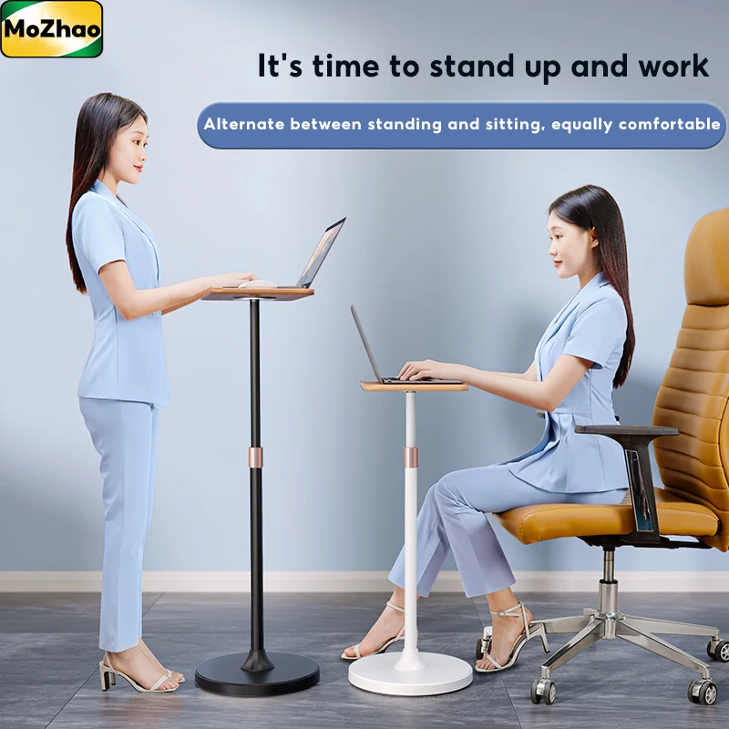 Desk Setup Macbook - MoZhao Adjustable Laptop Stand Portable Desk