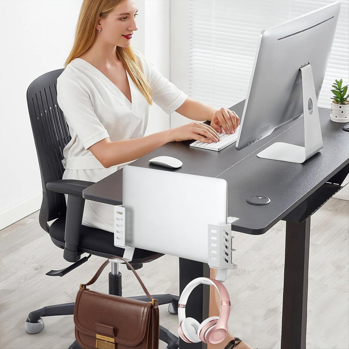 Vertical Laptop Stand - 【Best Seller】Desk Side Vertical Laptop Stand,No
