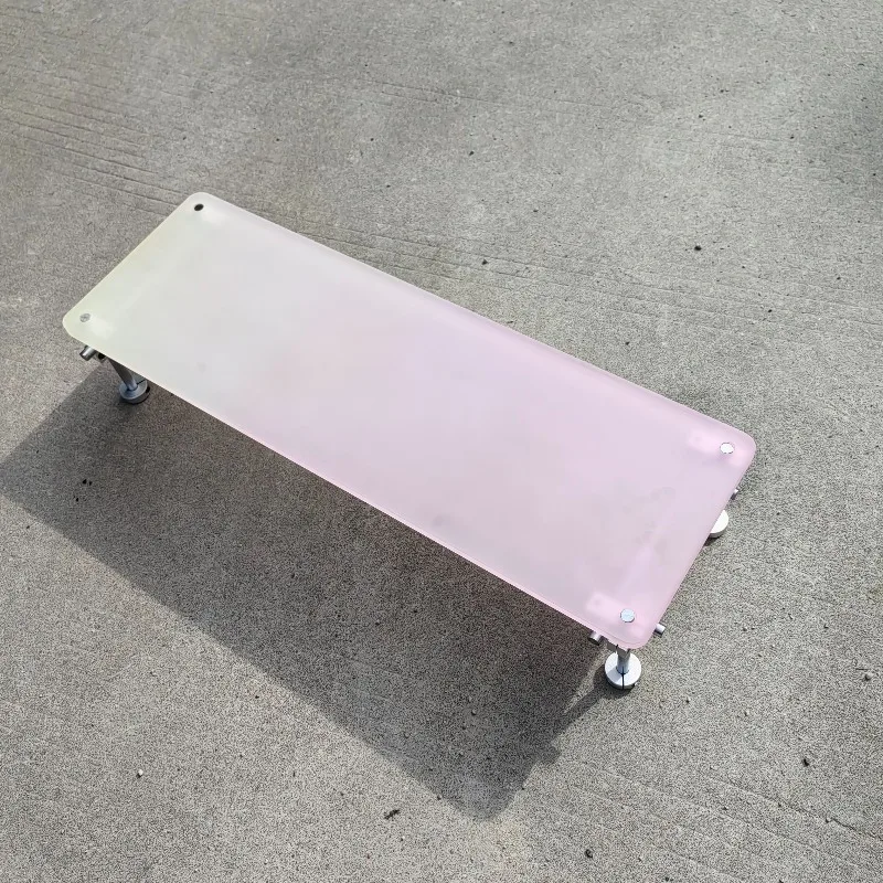 ‌Aesthetic Pink Gradient Acryl - Desk Setup Laptop And Monitor recension och pris