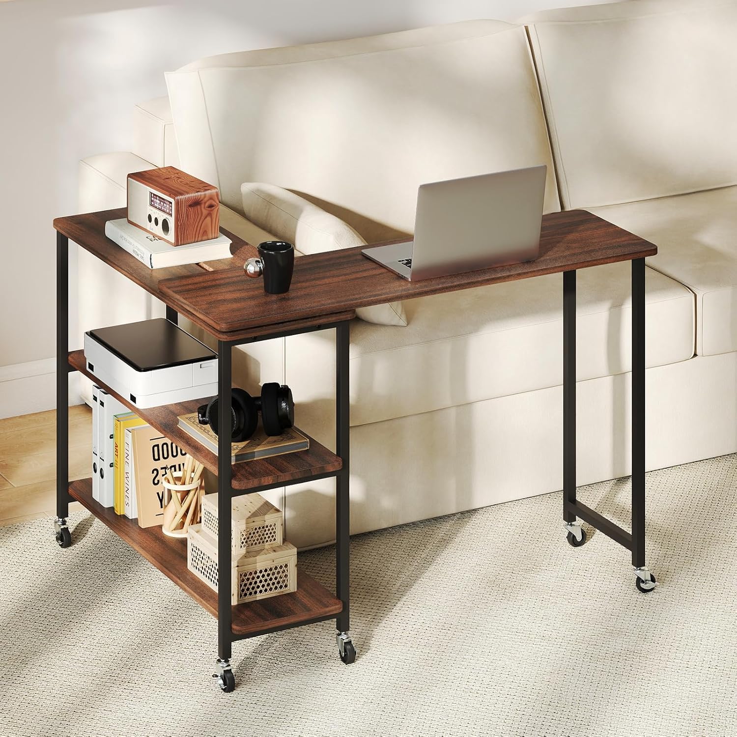 360° Rotating Side Table with  - Desk Setup Maker recension och pris
