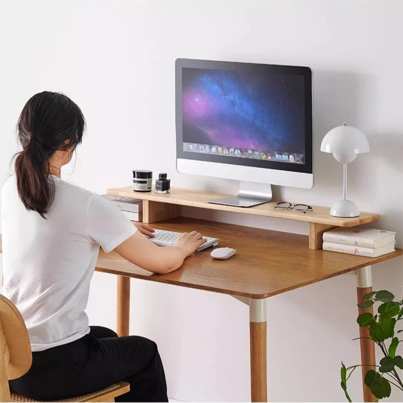 Wooden Monitor Stand Riser for - Desk Setup Laptop And Monitor recension och pris