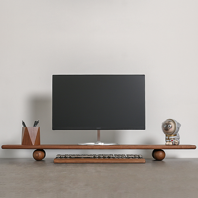 Solid Wood Monitor Riser Lapto - Desk Setup Laptop And Monitor recension och pris