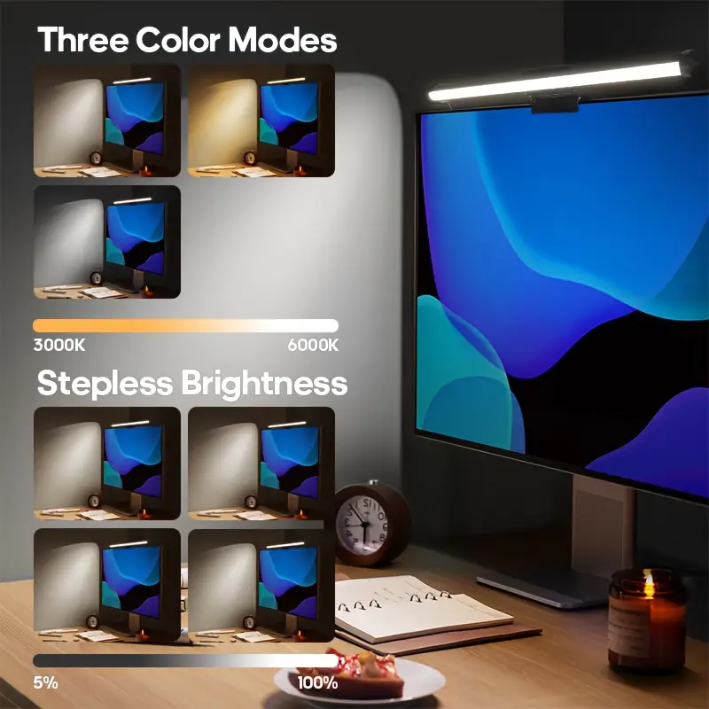 RGB Monitor Light Bar Strip Ey - Desk Setup Light recension och pris