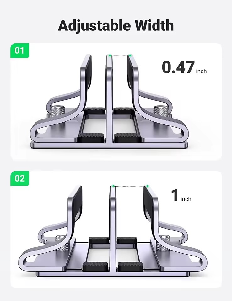 2 Slots UGREEN Vertical Laptop - Vertical Laptop Stand recension och pris