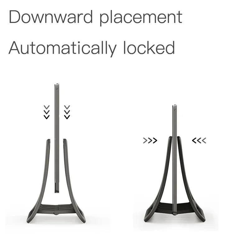 Anti-Slip Vertical Laptop Stan - Desk Setup Macbook recension och pris