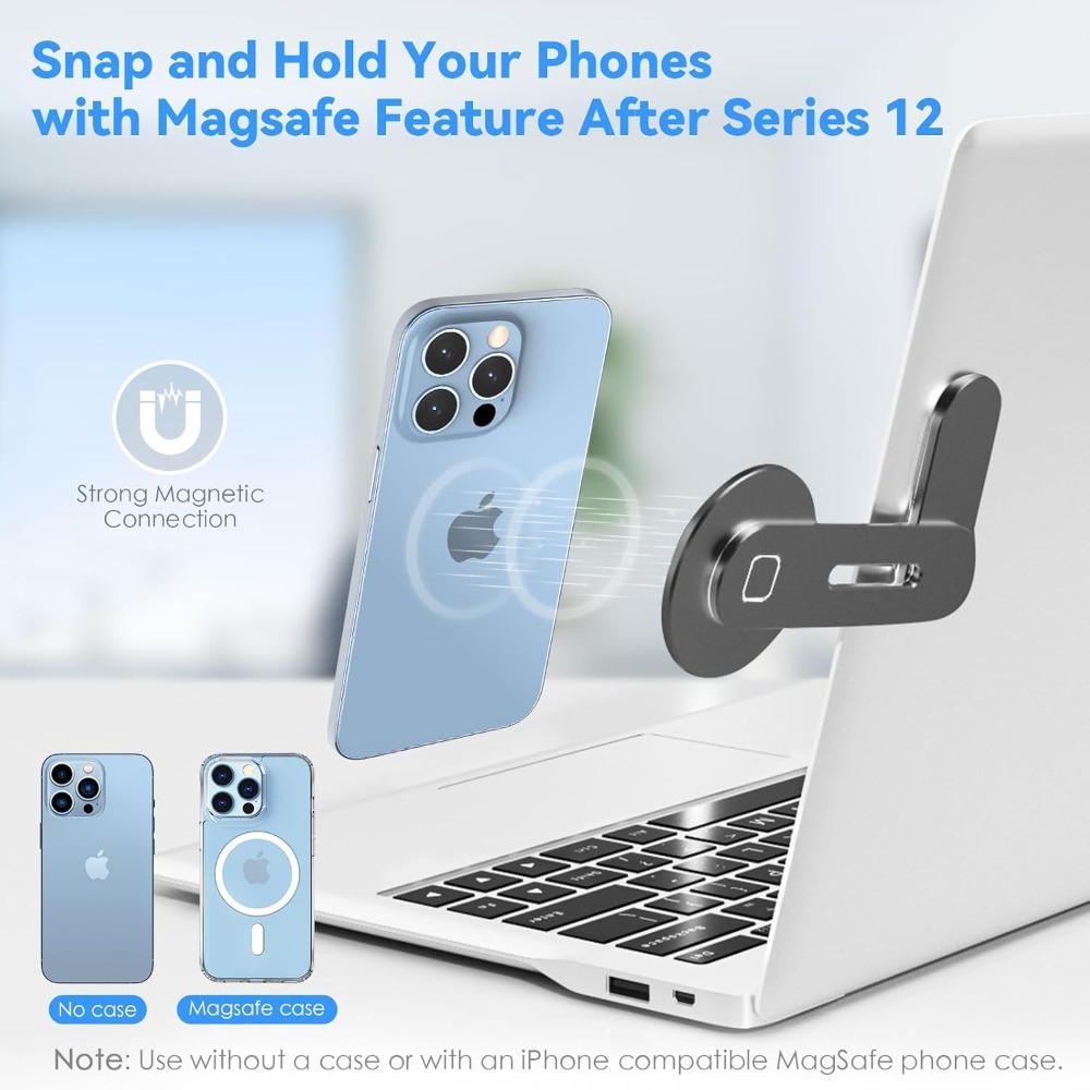 Magnetic Phone Holder for Lapt - Desk Setup Macbook recension och pris