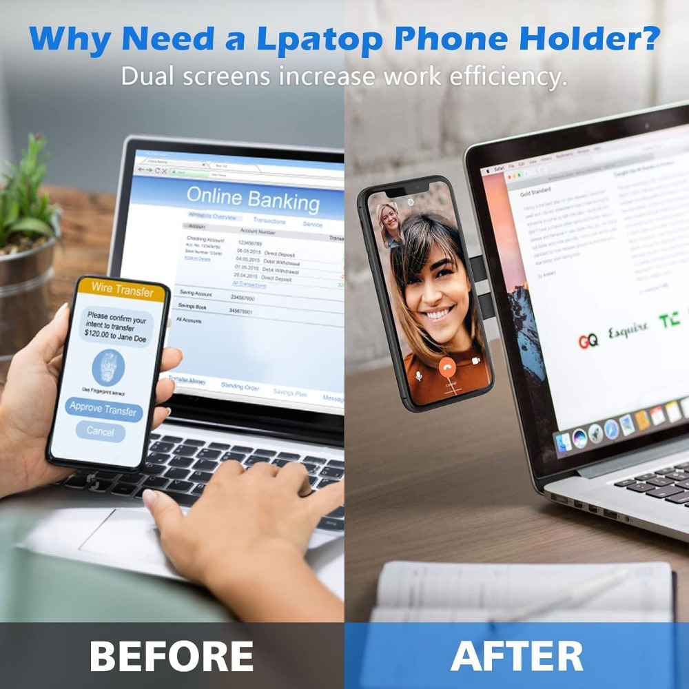 Magnetic Phone Holder for Lapt - Desk Setup Macbook recension och pris