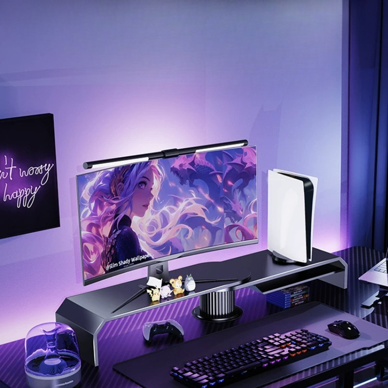 Gaming Dual Monitor Stand Offi - Desk Setup Laptop And Monitor recension och pris