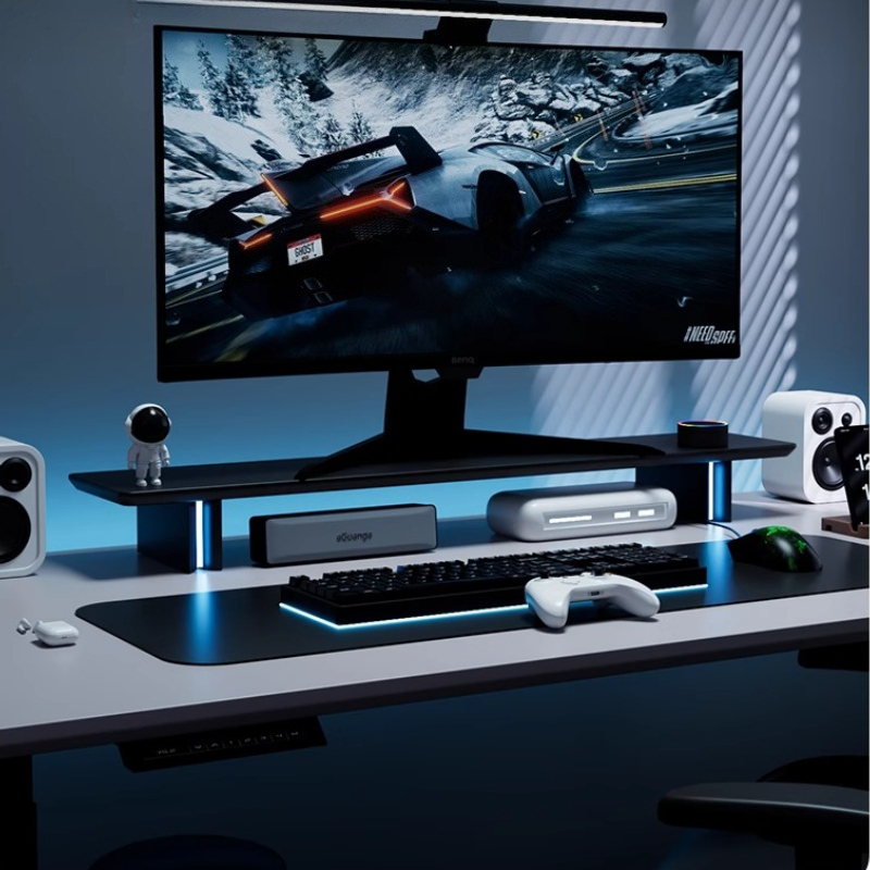 RGB Monitor Stand Ergonomic Co - Desk Setup Laptop And Monitor recension och pris