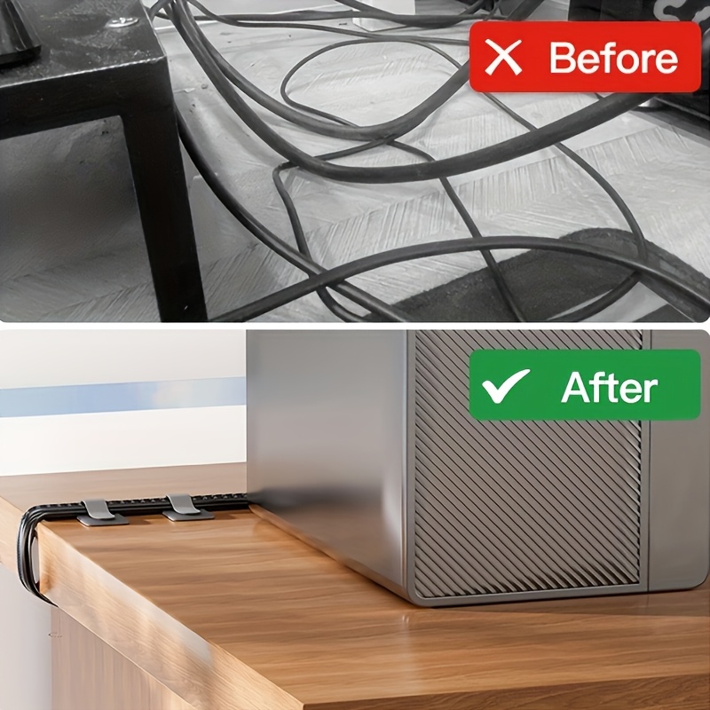Cable Ties Reusable Straps Vel - Desk Setup Laptop And Monitor recension och pris