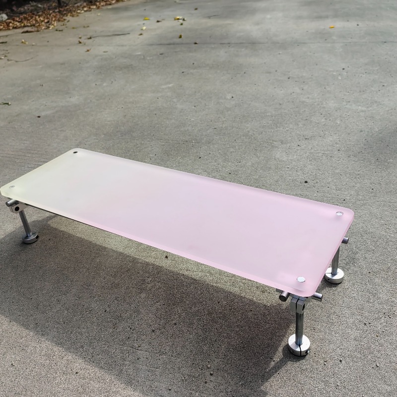 ‌Aesthetic Pink Gradient Acryl - Desk Setup Laptop And Monitor recension och pris