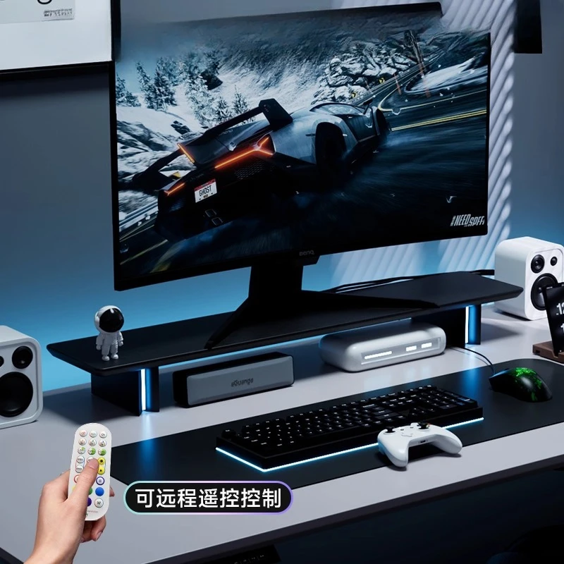 RGB Monitor Stand Ergonomic Co - Desk Setup Laptop And Monitor recension och pris