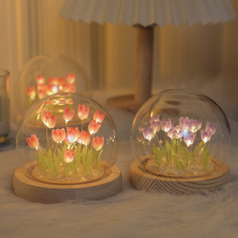 Handmade Tulip Night Lght Hand - Desk Setup Light recension och pris