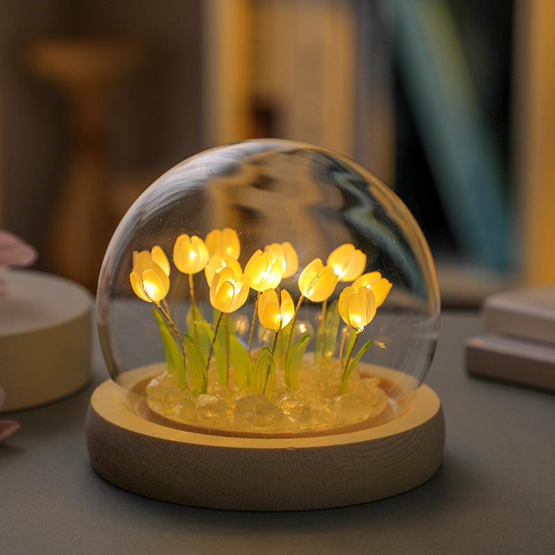 Handmade Tulip Night Lght Hand - Desk Setup Light recension och pris