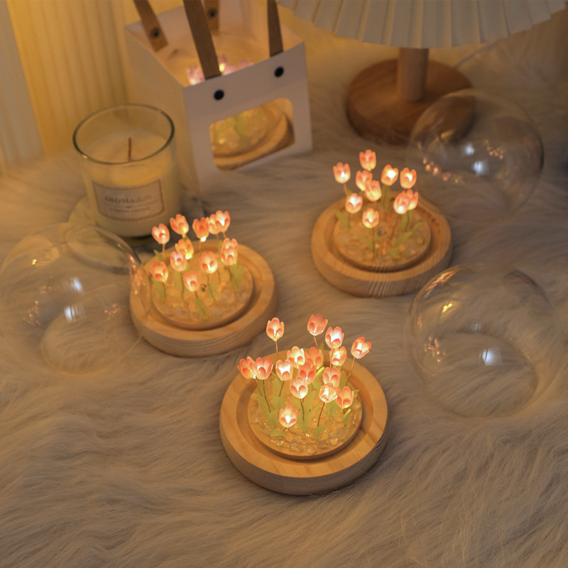 Handmade Tulip Night Lght Hand - Desk Setup Light recension och pris