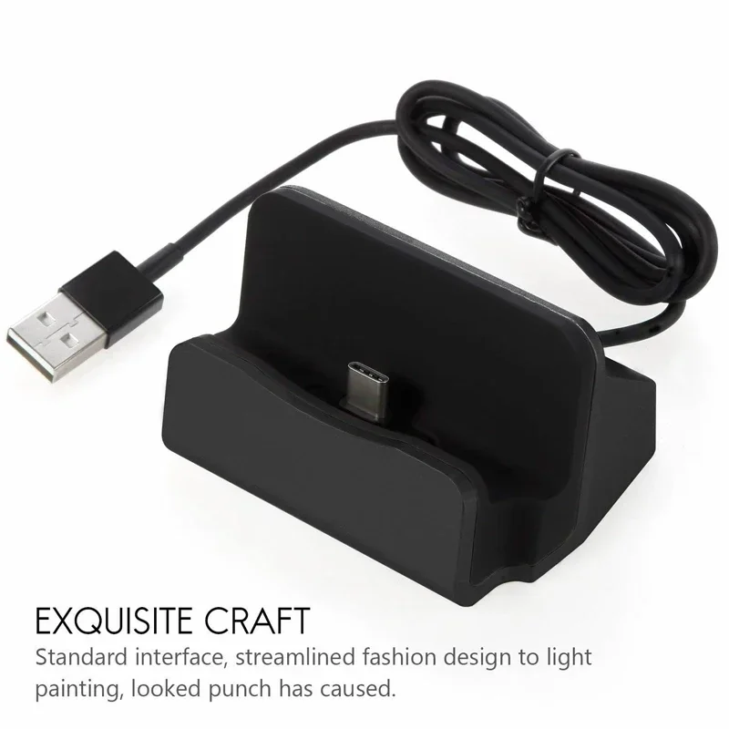 Type C USB Dock Charger Phone  - Desk Setup Table recension och pris