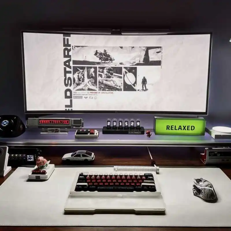 Aluminum Monitor Stand Acrylic - Desk Setup Laptop And Monitor recension och pris
