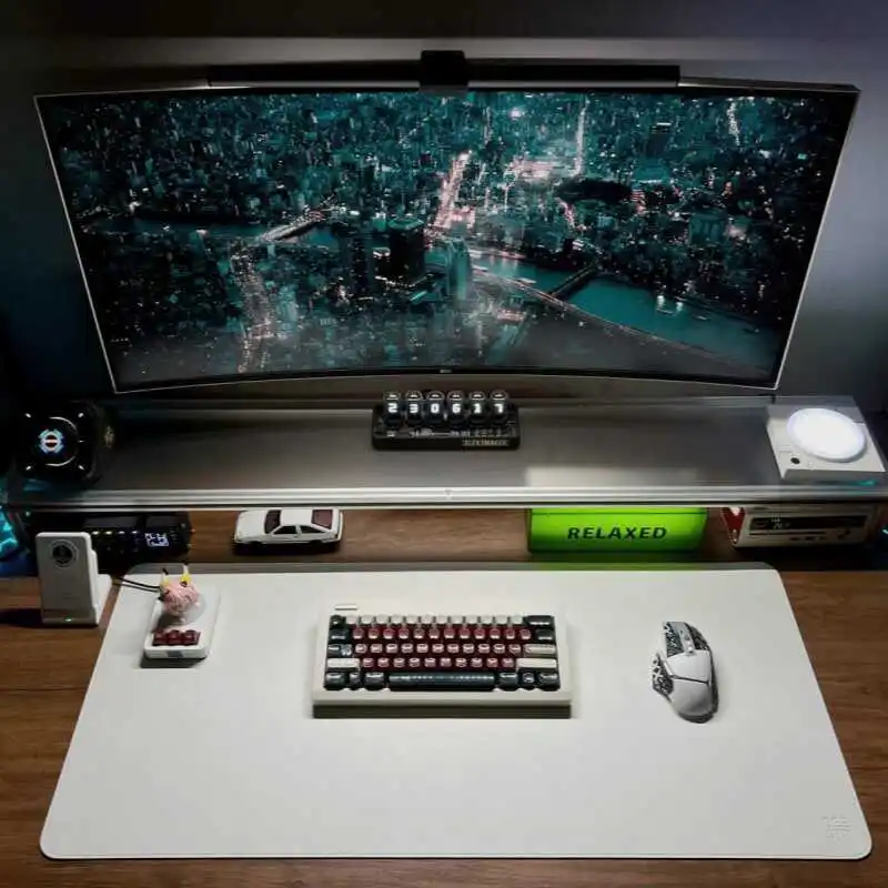 Aluminum Monitor Stand Acrylic - Desk Setup Laptop And Monitor recension och pris