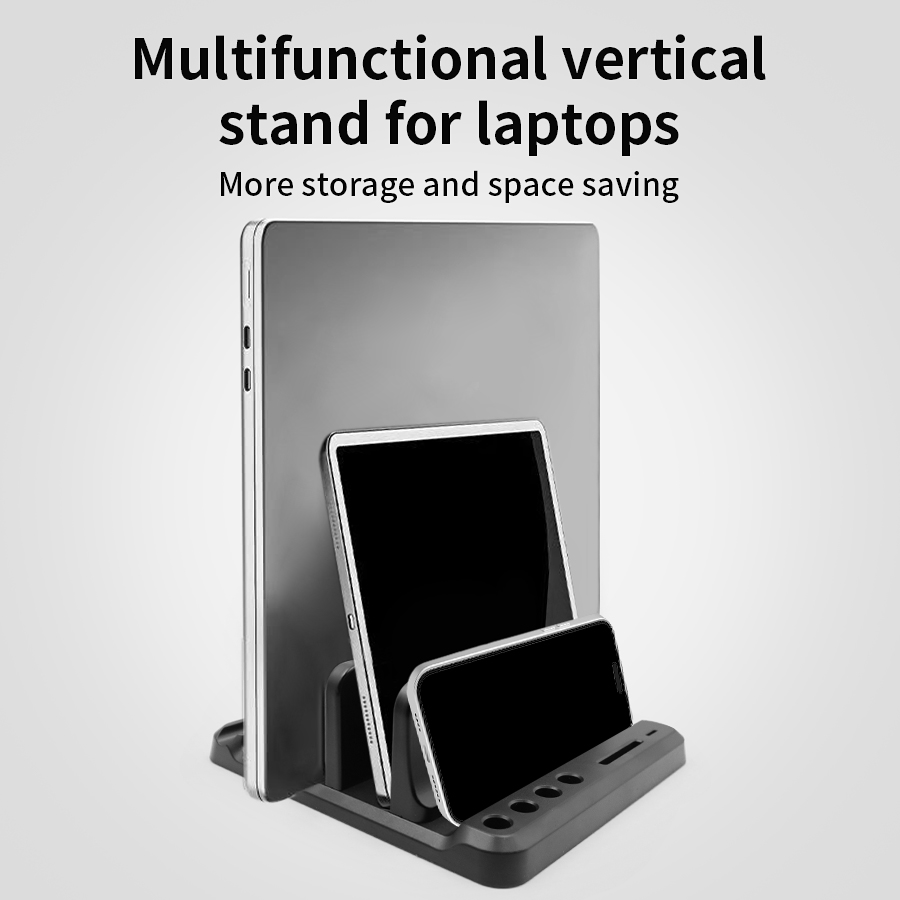 Vertical Laptop Stand Plastic  - Desk Setup Macbook recension och pris