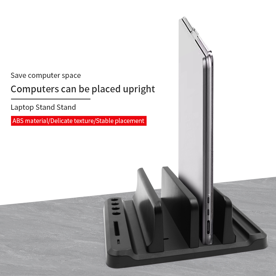 Vertical Laptop Stand Plastic  - Desk Setup Macbook recension och pris