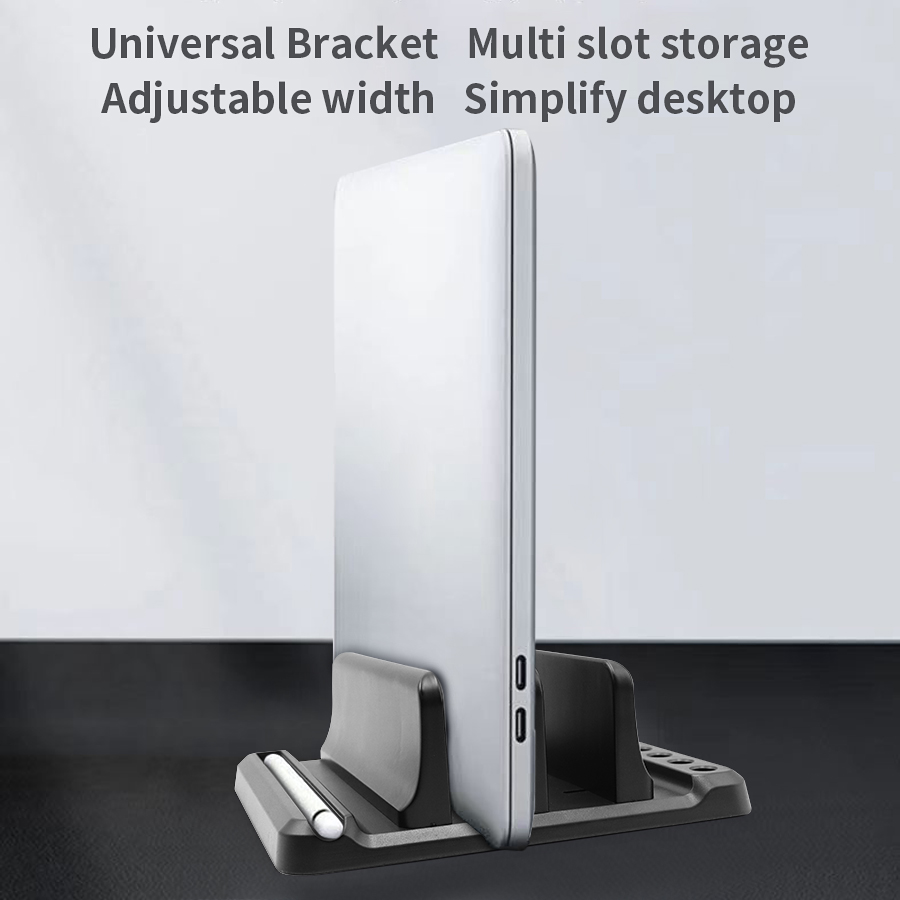 Vertical Laptop Stand Plastic  - Desk Setup Macbook recension och pris