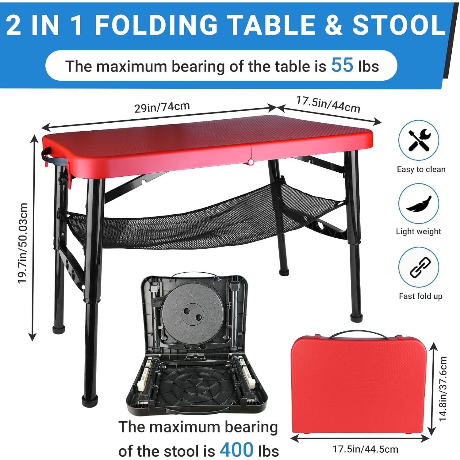 Retractable Folding Table & St - Desk Setup Maker recension och pris